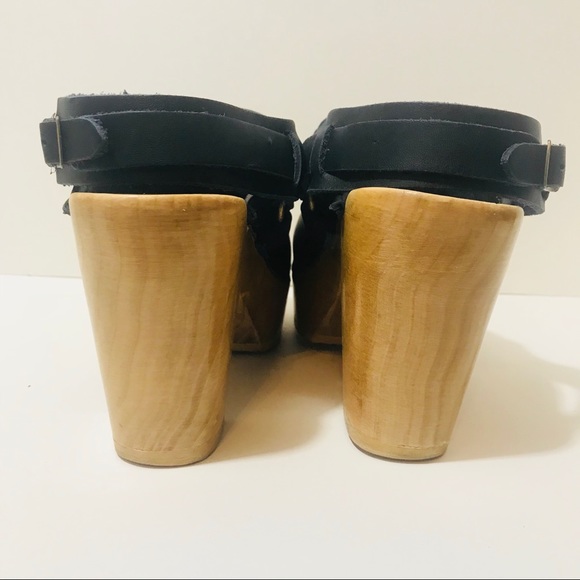 No. 6 Leather Strap Clogs - Picture 4 of 8